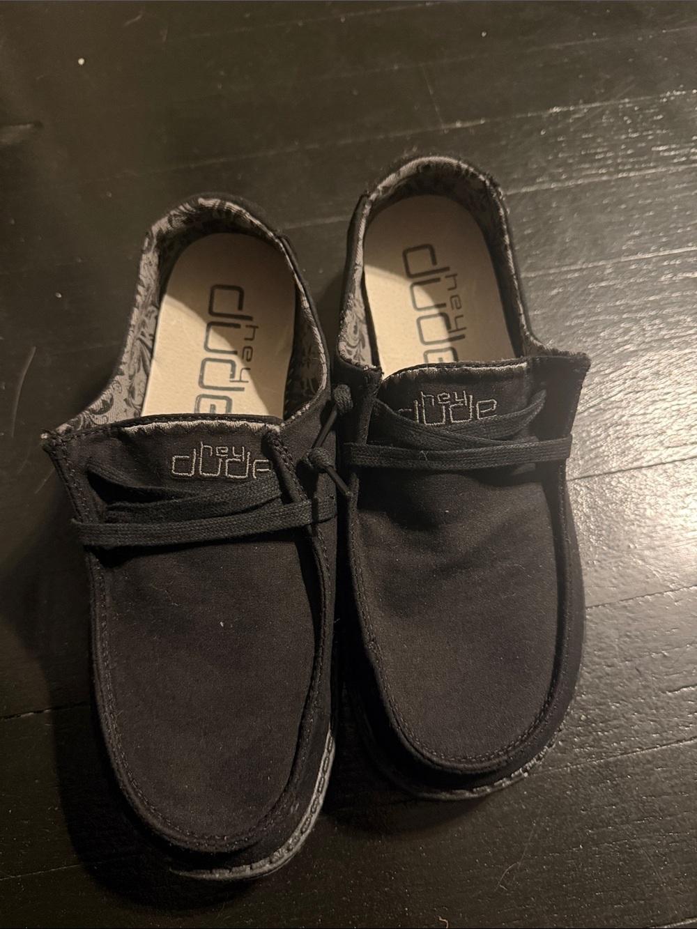 Hey Dude Men's Black Casual Slip-On Loafers
